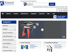 Tablet Screenshot of kimballinc.com
